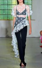David Koma Simple Cady And Satin Trousers