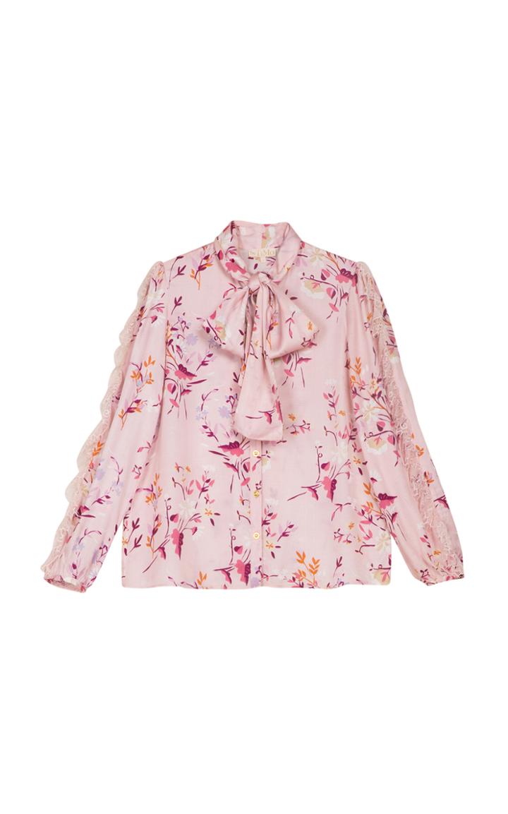 Bytimo Satin Bowtie Blouse