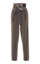 Sally Lapointe Shimmer Stretch Lame Tapered Pant