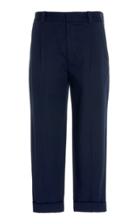 Acne Studios Pierre Cropped Stretch-cotton Straight-leg Trousers