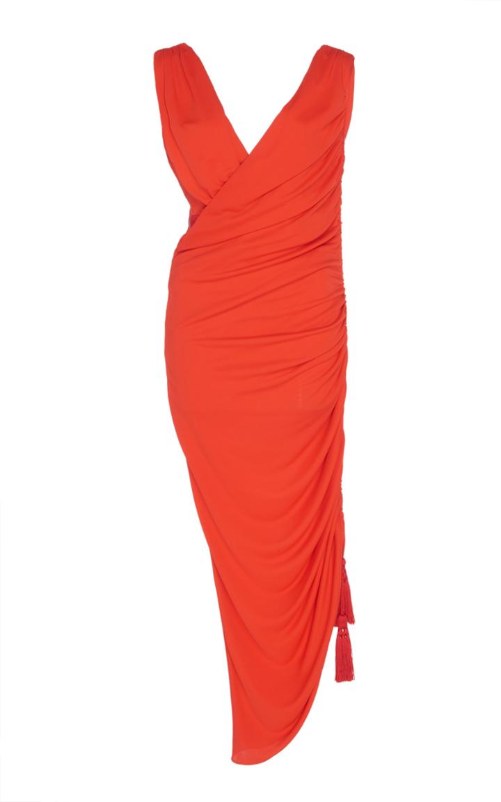 Lanvin Ruched Jersey Dress