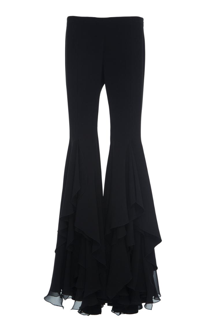Versace Flared Chiffon Pants