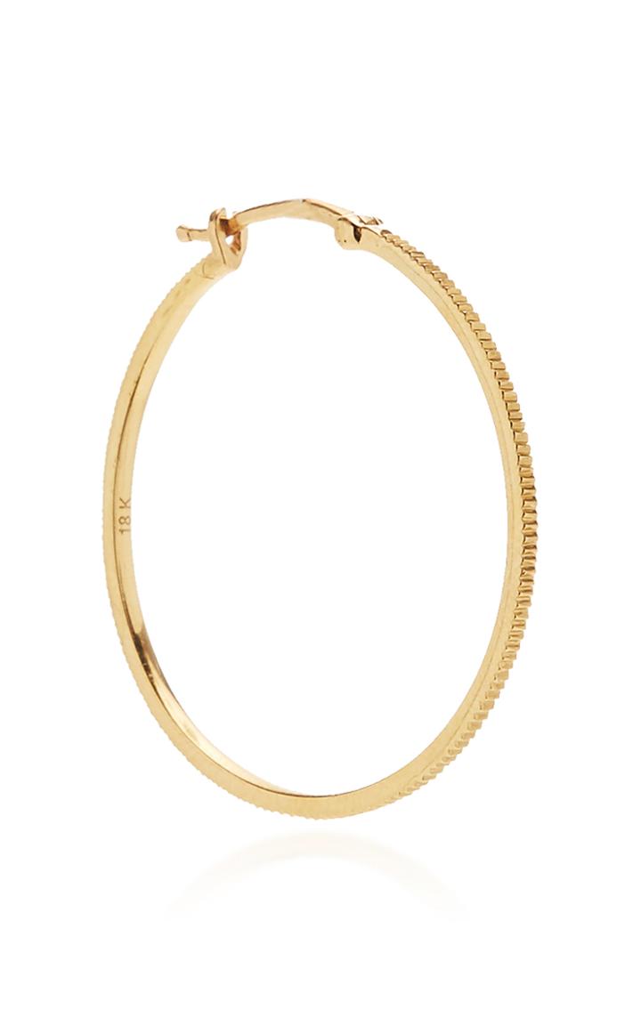 Foundrae Medium 18k Gold Hoop Earring