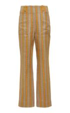 Tory Burch Striped Raffia Pants