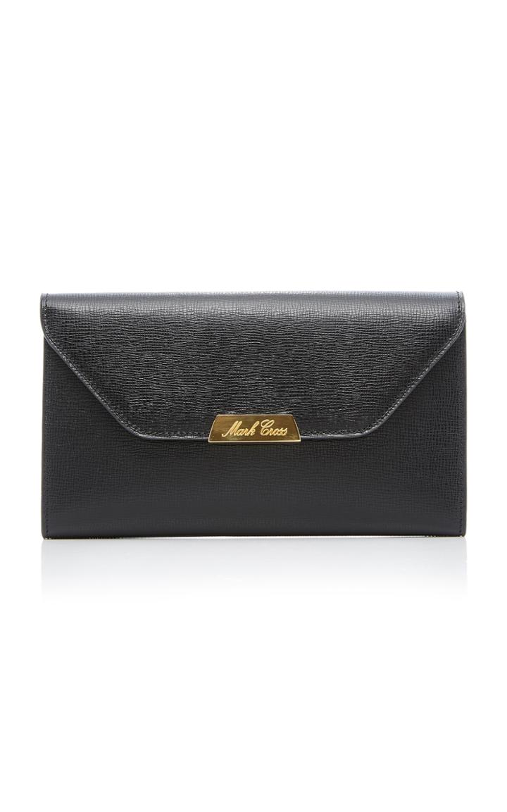 Mark Cross Hadley Flap Leather Wallet