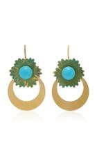 Irene Neuwirth 18k Gold And Turquoise Earrings