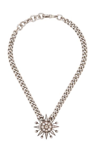 Toni + Chlo Goutal Anne Marie One-of-a-kind Antique Silver Diamond Necklace