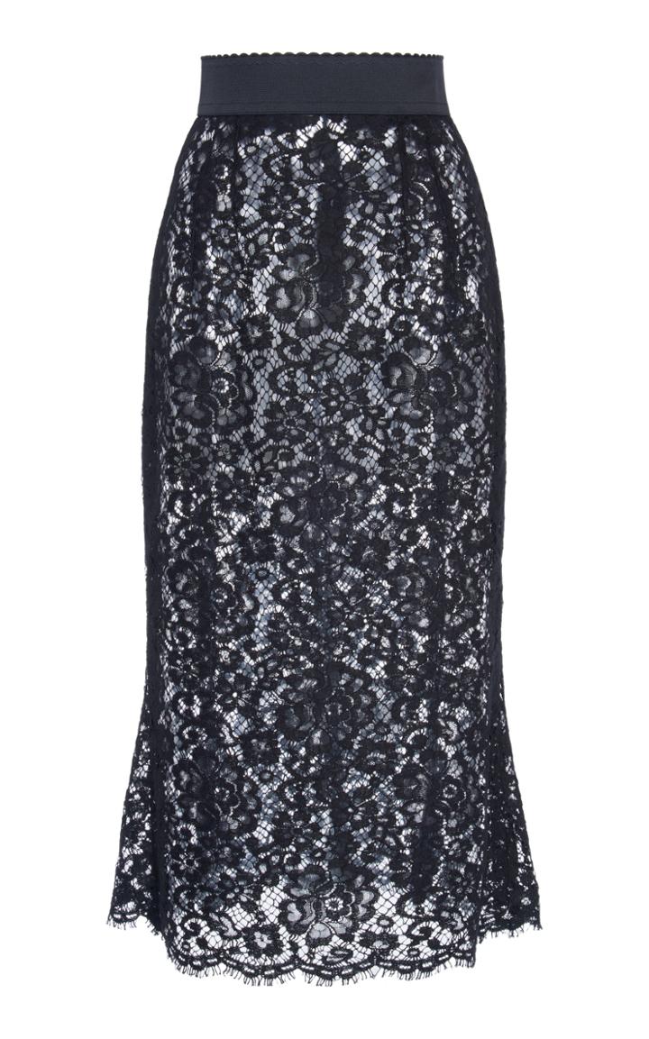 Dolce & Gabbana High-rise Lace Pencil Skirt