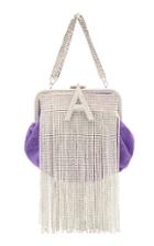 Attico Crystal-embellished Mini Moir Bag