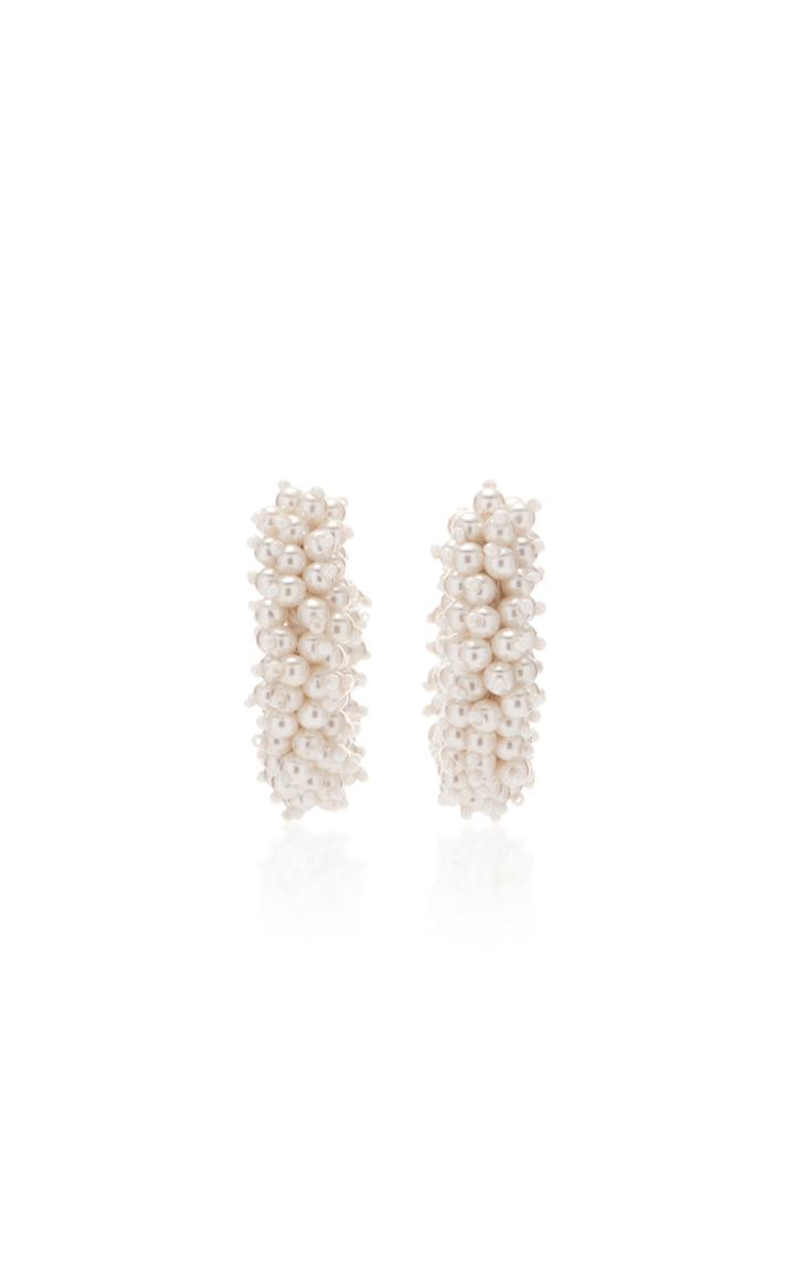 Mignonne Gavigan Taylor Mini 18k Gold-plated Faux Pearl Hoop Earrings