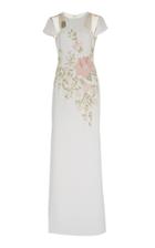 Georges Hobeika Sheer Shoulder Panel Gown
