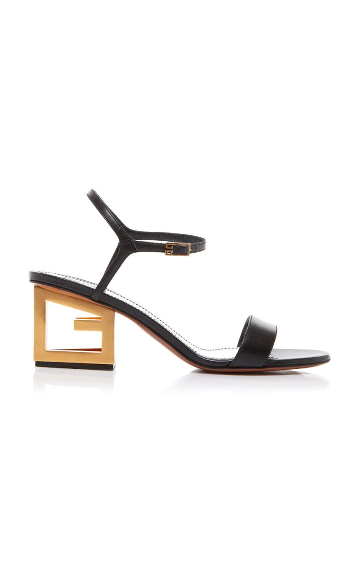Givenchy Triangle Strappy Leather Sandals
