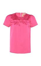 N 21 N&deg;21 Mitzi Short-sleeve Duchess Satin Top