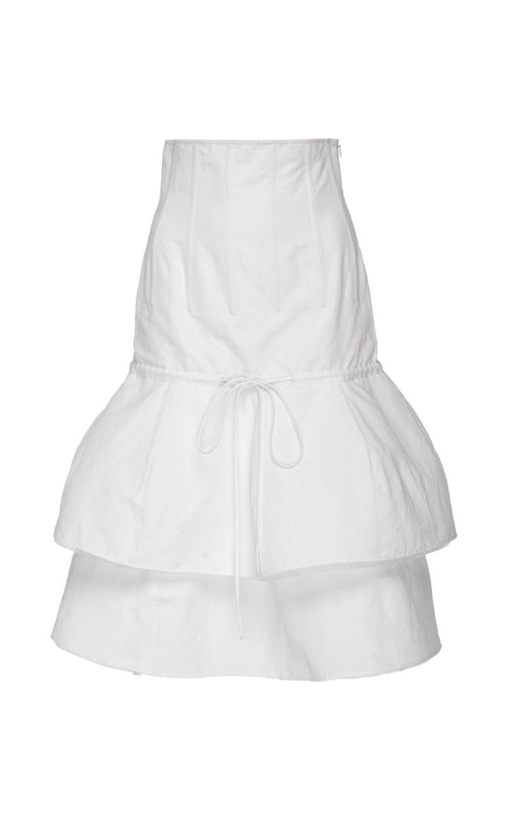 Brock Collection Tiered Peplum Cotton-blend Skirt