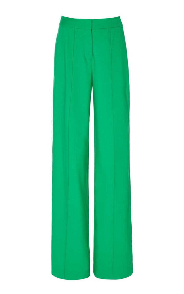 Adam Lippes Pintuck Wide Leg Trousers