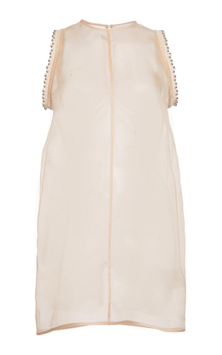 Moda Operandi Jil Sander Sheer Silk Sleeveless Top