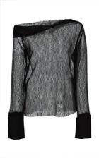 Anas Jourden Poplin And Lace Off-the-shoulder Blouse