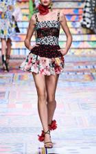 Moda Operandi Dolce & Gabbana Printed Crepe De Chine Shorts