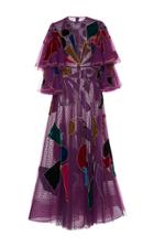 Sandra Mansour Phobos Embroidered Tulle Gown