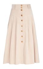 Flow The Label Pleated Button-up Skirt