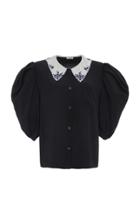 Miu Miu Contrast Button Down Top