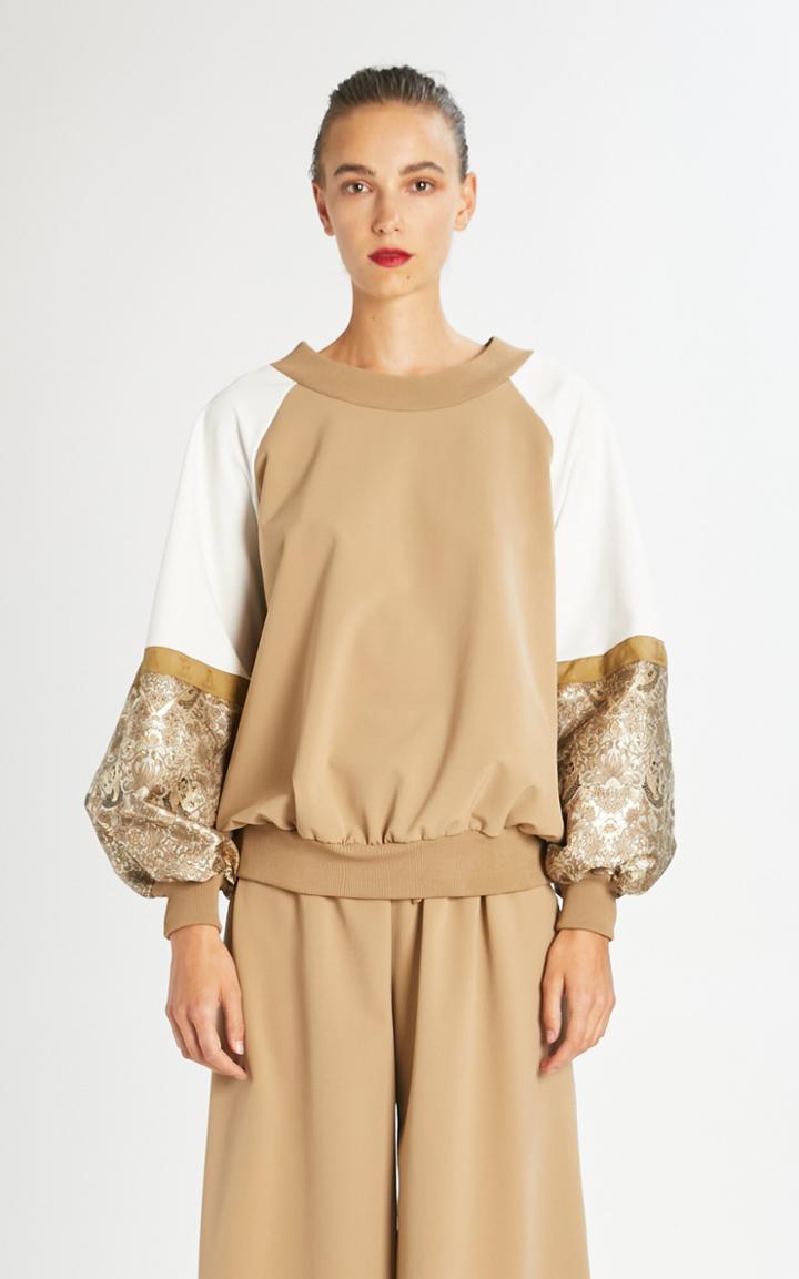 Moda Operandi Max Mara Mirco Colorblocked Shell Top