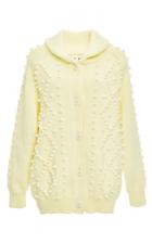 Trademark Shawl Collar Bobble Cardigan