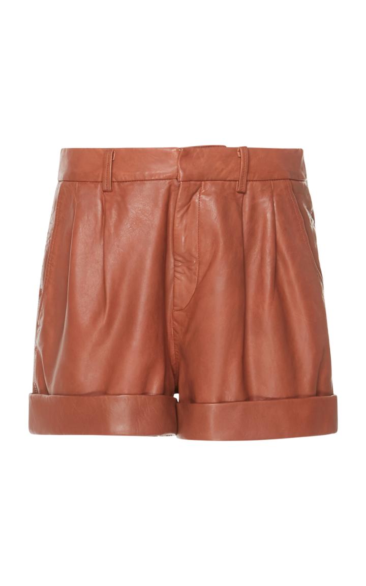 Isabel Marant Toile Abot Leather Shorts