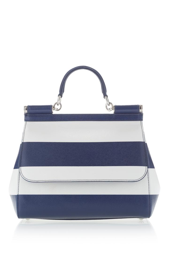 Dolce & Gabbana Dauphine Striped Shoulder Bag