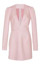 Philosophy Di Lorenzo Serafini Leather V-neck Dress