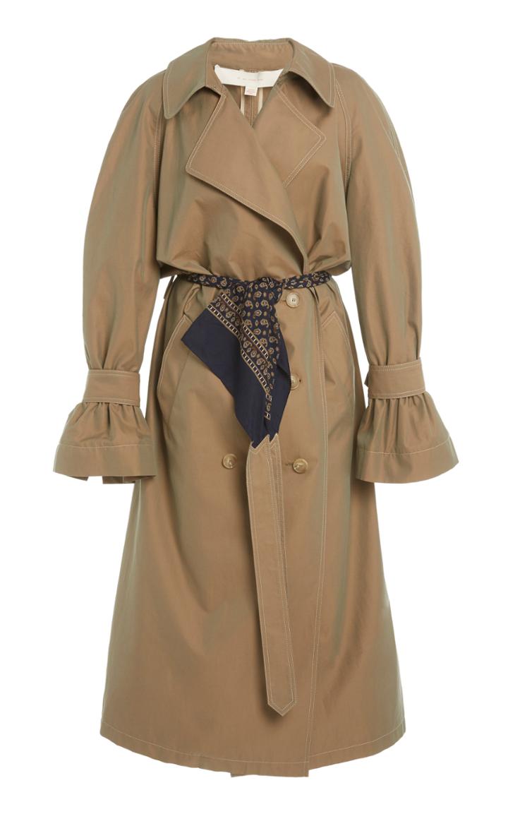 Moda Operandi By Any Other Name Belted Gabardine Trench Coat
