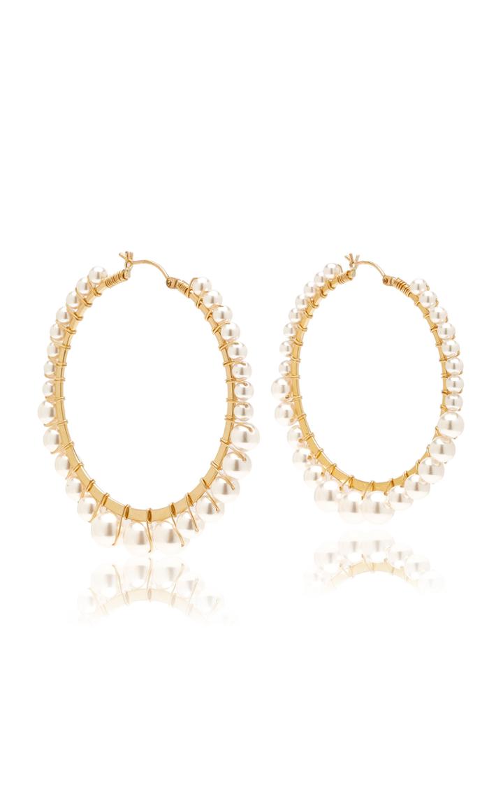Beck Jewels Bella Hoops Medium - Pearl