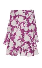 Miguelina Tatyana Tiered Floral-print Mini Skirt