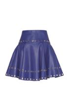 Moda Operandi Zuhair Murad Ring-embellished Leather Circle Skirt Size: 36