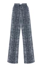 Bouguessa High Waisted Checkered Tweed Pants