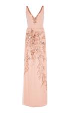 Georges Hobeika Deep V-neckline Embellished Gown