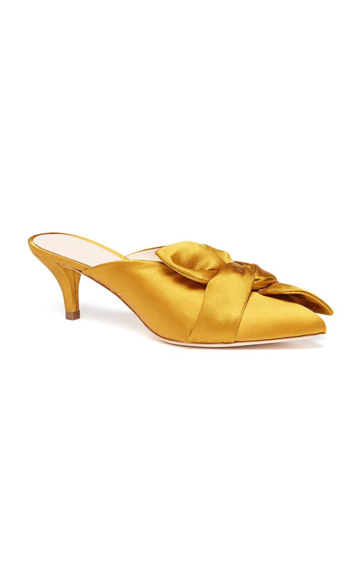 Loeffler Randall Jade Satin Kitten Heel Mule