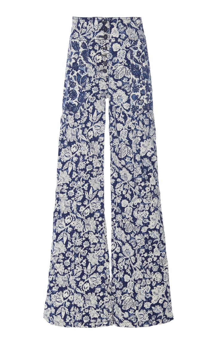 Ulla Johnson Greer Stretch High-rise Wide-leg Jeans