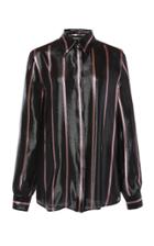 Alberta Ferretti Striped Silk Blend Shirt