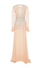 Francesco Scognamiglio Embellished Long Sleeve Gown
