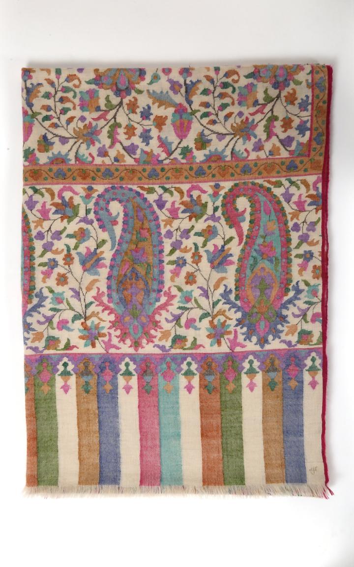 Kashmir Loom Kani Poshkar Shawl