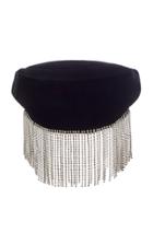 Les Petits Joueurs Velvet Crystal-embellished Evening Belt Bag