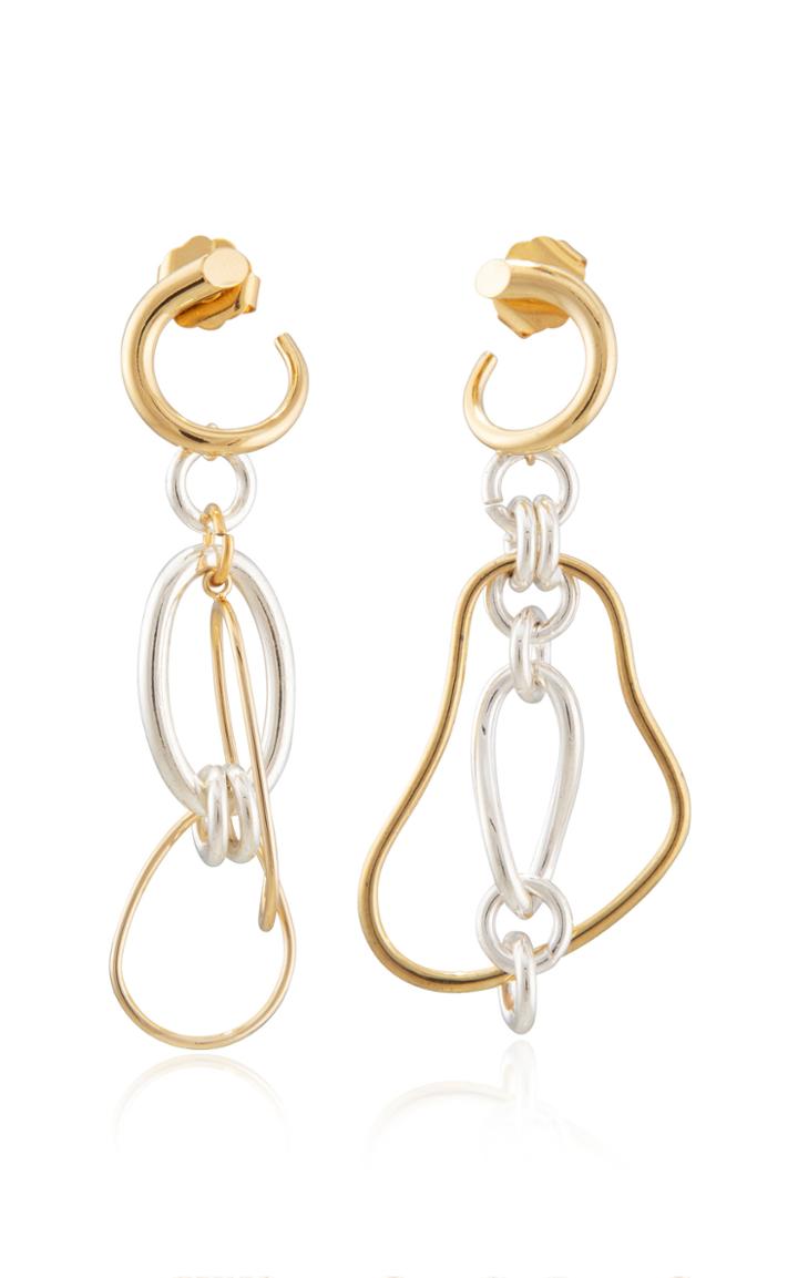 Mounser Undulate 14k Gold Plated Earrings