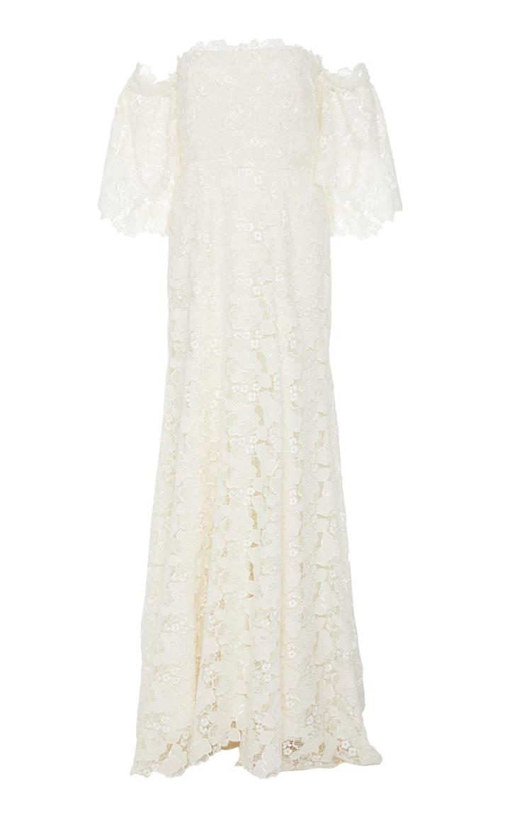 Carolina Herrera The Felicity Off-the-shoulder Lace Gown