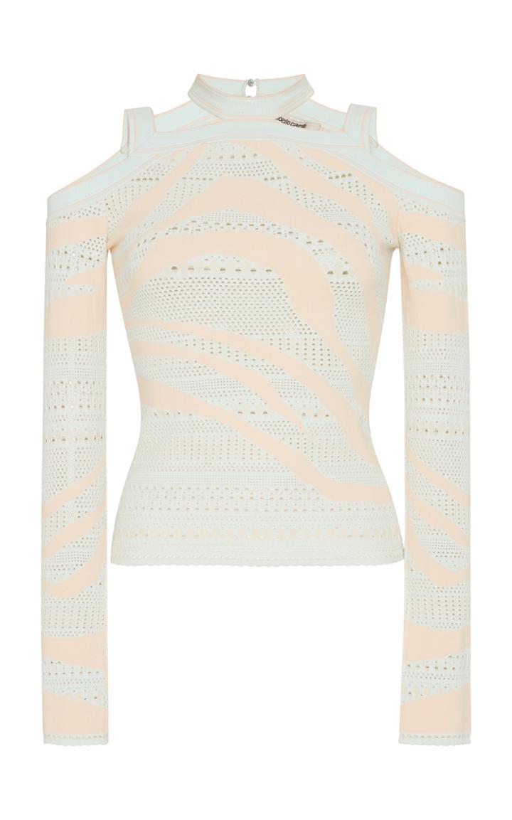 Roberto Cavalli Cold Shoulder Sweater