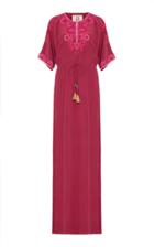 Figue Calista Embroidered Silk Gown