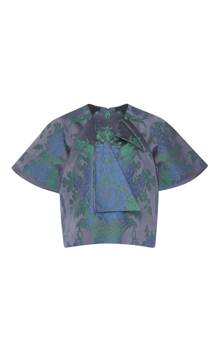 Christopher Kane Silk Velcro Opening Top