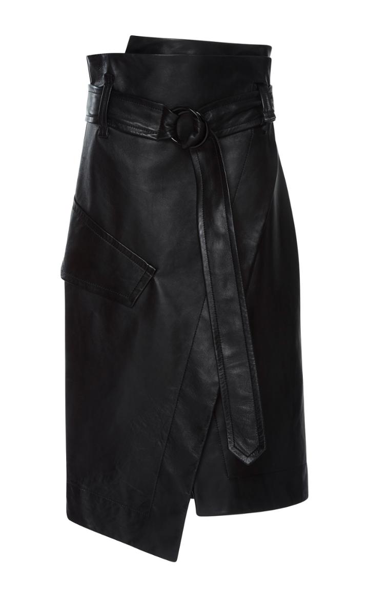 Petar Petrov Rita Patent Leather Skirt