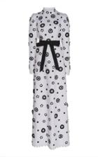 Andrew Gn Floral Embroidered Two-tone Gown