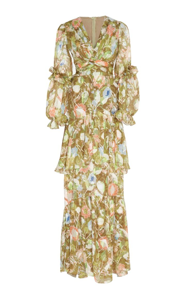 Peter Pilotto Iridescent Georgette Gown